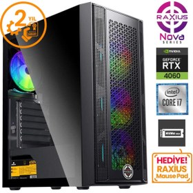 Resim Raxius Nova G1 i7 4060-17F05F Intel Core i7 11700F 32 GB RAM 512 GB SSD RTX 4060 FreeDOS Gaming Masaüstü Bilgisayar 