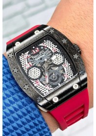 Resim Ferrucci Function, 3atm, Kırmızı Renk Silikon Kordon Erkek Kol Saati, Sdfer138 Kırmızı 