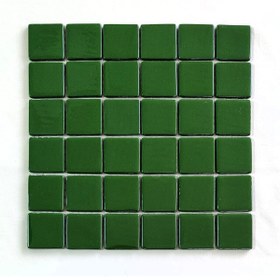 Resim MozaiKristaL Yaşam alanlarının tüm yüzeyleri için 50x50 mm Yeşil Cam Mozaik. ( 1 Kutu = 1 m2 Fiyatıdır ) 
