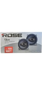 Resim Rose RST-130 13CM Tweeterlı Coaxıal 2X150WATT Yuvarlak Takım Hoparlör Speaker (2 Li Takım) 