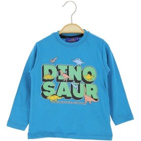 Resim Crassi Erkek Çocuk Sweatshirt Yazılı Mavi 