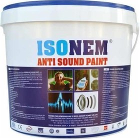Resim Isonem Anti Sound Paint Ses Yalıtım Boyası 18 Lt Beyaz 