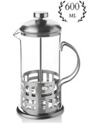 Resim YAKUT French Press 600 Ml Metal Kulplu 