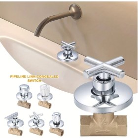 Resim Dream011 Ta 1/2 Pirinç Duş Stop Vana Hızlı Açılır 1/2 3/4 Güneş Enerjisi Vana Bağlantısı 