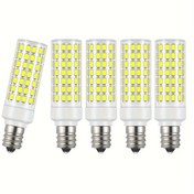 Resim 10w-6000K Gündüz Beyazı E12 LED Mısır Ampulü, AC 110V-220V, Karartılamaz, 5/8 adet 