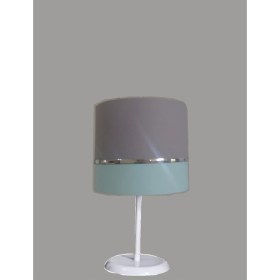 Resim Teknotrust Gri Yeşil Kumaş Kaplama 2.li Set Yatak Odası Genç ve Çocuk Odası Avize ve Abajur Seti 