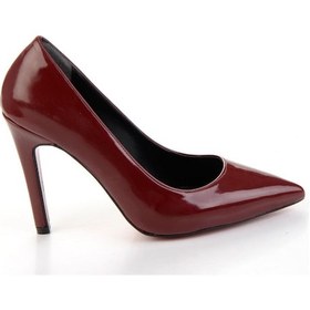 Resim Bordo Kadın Klasik Topuklu Ayakkabı K01953001198 Bordo 