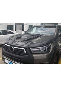 Resim Toyota Uyumlu Hilux Dragon Ön Kaput Rüzgarlığı 3 Parça 2020 Ve Sonrası 