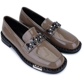 Resim Tamer Tanca Kadın Hakiki Deri Vizon Rugan Loafer Ayakkabı 566 3297 Bn Ayk Sk25-26 Vızon Krsk Rgn Vizon 