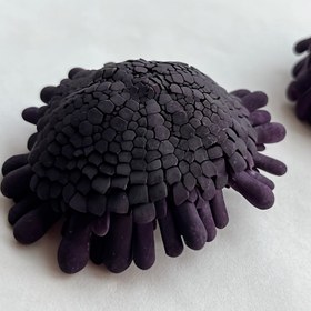 Resim 1 adet Sevimli Koyu Mor Denizyıldızı - Doğal Renk Mor Pigment, Balık Tankı & Akvaryum Peyzaj Dekorasyonu için Özel Olarak Tasarlandı, Akdeniz Tarzı Ev Süsü 