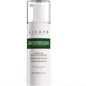 Resim Licape çay ağacı aktifli yüz temizleme köpüğü 150ml 