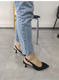 Resim Tarzbu Lks İnce Topuklu Sivri Burun Siyah Abiye Ayakkabı Siyah 