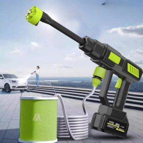 Resim Şarjlı Kablosuz Yüksek Basınçlı Oto Yıkama Makinesi 