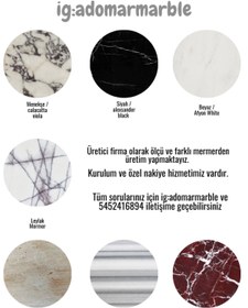 Resim helya marble Yaprak Desen Traverten Mermer Sunumluk 