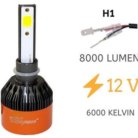 Resim Space 12v 8000lm Beyaz H1 Led Far Ampulü 48w 