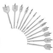 Resim EnigmaticE 13X Kürek Matkap Ucu Setleri, Hızlı Değiştirilebilir Saplı Alaşımlı Çelik Kürek Düz Uç, Düz Ahşap Delik Kesici 1/4 Inç Ila 1-1/2 Inç (Yurt Dışından) 