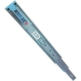 Resim Yeniler 45 Mm 55 Cm Frenli Teleskopik Çekmece Rayı Gri 