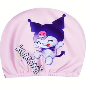 Resim Sanrio için for kuromi Kadınlar için Yüzme Kapağı - Mor Kulaklar ve Boynuzlar ile Sevimli Karikatür Tasarımı, Nefes Alabilir Rahat Uyum, Tekstil Malzeme Değil, Açık Yüzme ve Su Aktiviteleri için Mükemmel, Yüzme Aksesuarları, Eğlenceli Yüzme Kıyafetleri, Dayanıklı Yüzme Kıyafetleri 
