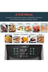 Resim Genel Markalar Yağsız Sıcak Hava Fritözü 5,5l, Xxl, 1700w, Dijital Led Dokunmatik Ekran,11 Program 