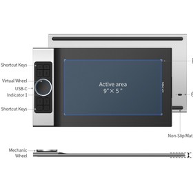 Resim XP-Pen Deco Pro Sw Bluetooth Kablosuz Grafik Tablet Small 