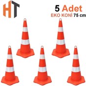 Resim Hayat Trafik EKO Trafik Konisi 75 cm -5 Adet 