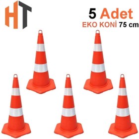 Resim Hayat Trafik EKO Trafik Konisi 75 cm -5 Adet 