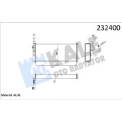 Resim Oto Radyatör 0286931ab Kalorifer Al/brz 25.30-25.35 Kalorifer 