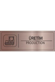 Resim Mayeka Üretim İsimlik Bronz Metal Kapı İsimliği Levhası Yönlendirme Tabelası 