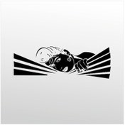 Resim Folyo Sticker Kadın 80cm Uzunluk Siyah 