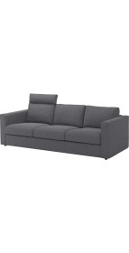 Resim IKEA Gri Ferah Kanepe - 3'lü Kanepe 