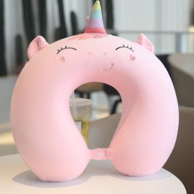 Resim Jump Rabbit Karikatür Hafızalı Köpük U Şeklinde Boyun Yastığı (Yurt Dışından) 