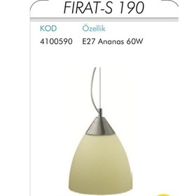 Resim Camlı Avize E27 Duy 