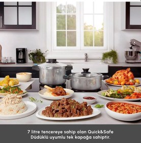 Resim Karaca Quıck&amp Safe 7 Lt Düdüklü Tencere Çok Renkli 
