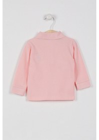 Resim U.S. Polo Assn. U.S. Polo Assn Lisanslı Classic Somon Bebek Uzun Kol Yakalı Sweatshirt Somon 