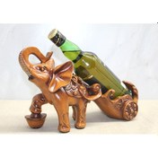 Resim River World Şaraplık Figürü Fil Polyester 