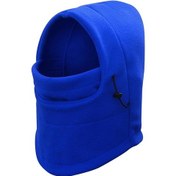 Resim Suntek Yün Ayarlanabilir Eşarp Kışlık Şapka Rüzgar Mavi 