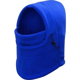 Resim Suntek Yün Ayarlanabilir Eşarp Kışlık Şapka Rüzgar Mavi 