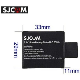Resim Sjcam M10 Eken H9r Uyumlu Aksiyon Kamera Bataryası Sj-900 Çok Renkli 