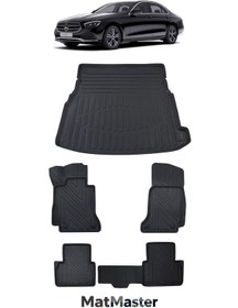 Resim MatMaster Mercedes E Serisi W213 2020 Model 5D Premium Ekstra Havuzlu Paspas Ve Bagaj Havuzu Set 