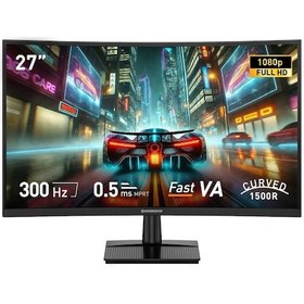 Resim Gamebooster Gb-27c300ff 27'' 300hz 0.5ms Curved Freesync Adaptive Sync Fhd Fast Va Gaming Monitör 