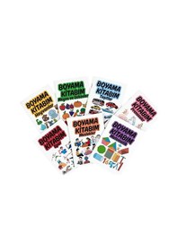 Resim Hayvanlar Temalı Seyahat Boy Boyama Kitabı 140x100 Mm 