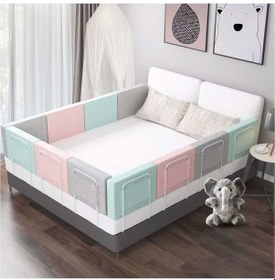 Resim 50 Cm Serenty Plus Yatak Bariyeri Bebek Ve Çocuk Korkuluğu Yeşil 