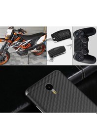 Resim 3d Siyah Tırtıklı Desen Hava Kanallı Dayanıklı Karbon Folyo 30cmx152cm 