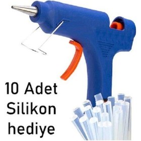 Resim 20w Sıcak Silikon Tabancası Anahtarlı + 10 Adet Silikom Mum Yüksek Kalite Performans 
