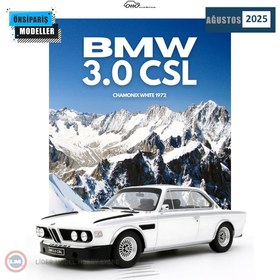 Resim 1:18 1972 BMW 3.0 CSL Chamonix White 