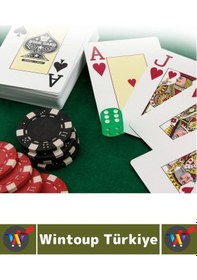 Resim Luxery Texas Holdem Casino Blackjack 100 Poker Çipi 2 İskambil Kağıdı Premium Kutu Poker Oyunu Seti 