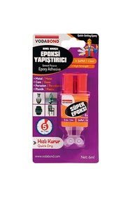 Resim Vodabond | Genel Amaçlı Epoksi Yapıştırıcı, Kullanıma Hazır Hızlı Epoksi, Şeffaf, 6 ml 