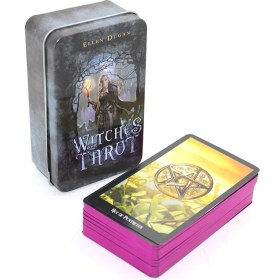 Resim Ttt Metal Kutulu Tarot Kartı Witches Tarot 