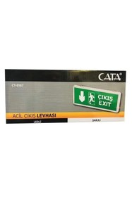 Resim Cata CT-9167 3W Exıt Çıkış Armatürü Ledli 3 Saat Akülü 