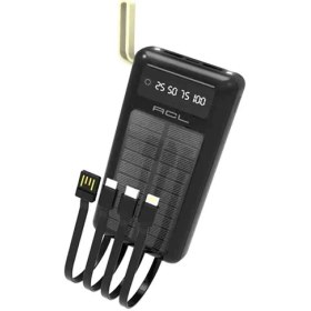 Resim Acl Powerbank 10000 mAh LED Fenerli Çoklu USB Çıkışlı Taşınabilir Şarj Cihazı 
